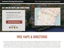 Tablet Screenshot of instantdrivingdirections.com